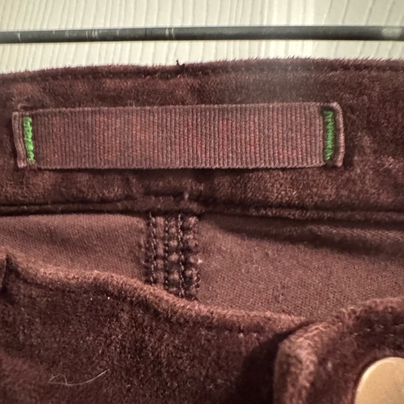 J Brand Velvet Skinny Legging Pant Burgundy Wine Size 28 Stretch - Picture 4 of 7